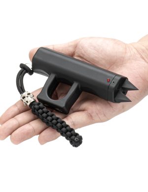 Stun Gun with Personal Security Alarm for Women Self Defense,Rechargeable Stun Guns with Creative Keychain