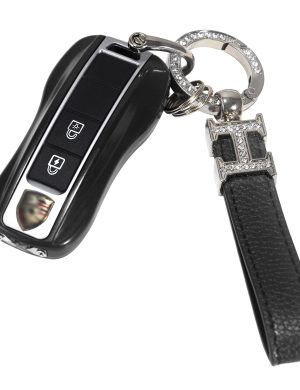 Mini Stun Gun with LED Flashlight and Wrist Strap, Unique Key fob Design Porsche key stun gun